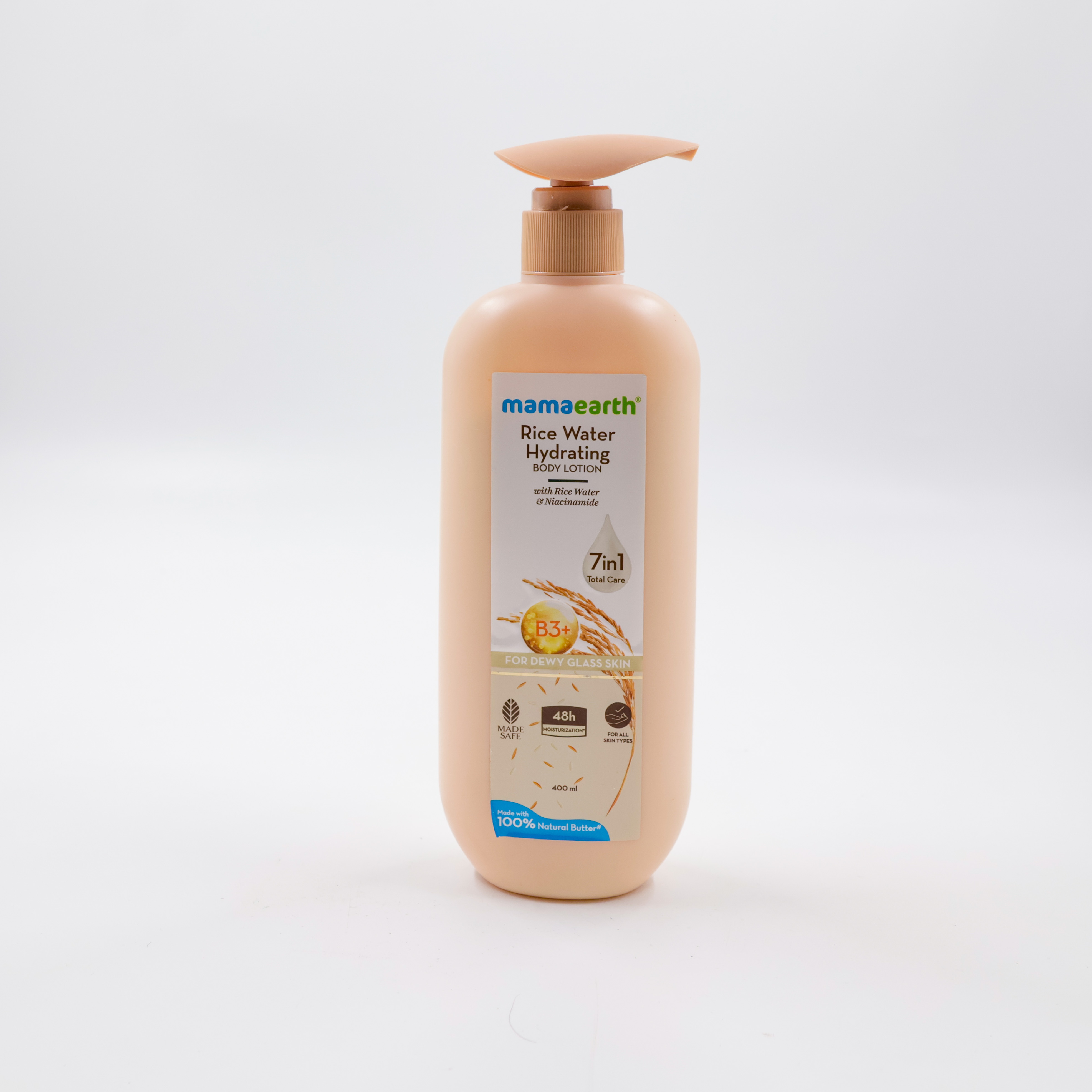 Mama Earth Body Lotion Rice Water Hydrating 400 ml